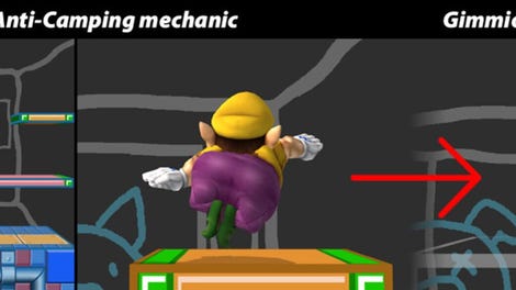 Super Smash Bros. Brawl: WarioWare w/ Anti-Camping Mechanics