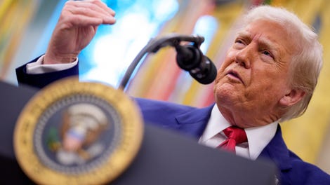 Image for Trump gets asked about Wall Street's 'TACO Trade.' He doesn't like it