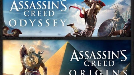 Assassin's Creed Bundle: Assassin's Creed Valhalla, Assassin's Creed Odyssey, and Assassin's Creed Origins