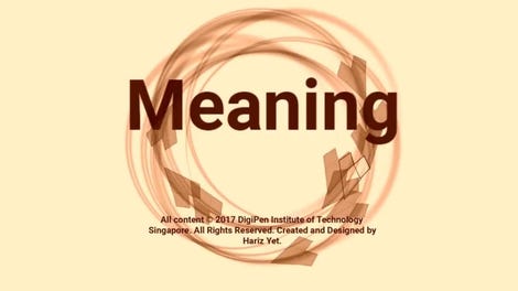 Meaning