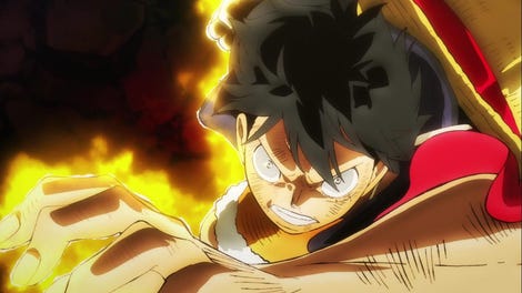 One Piece Luffy Mokuzen! Saibansho Mae hiroba e Shuuketsu Seyo