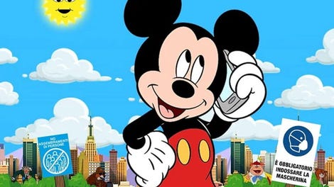 Topolino amico delle guardie