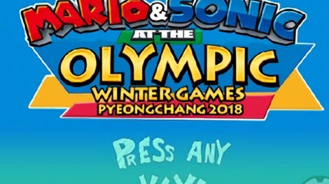 Mario & Sonic at The Olympic Winter Games Pyeongchang 2018