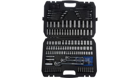 Amazon Basics Mechanic's Tool Socket Set With Case, 201-Piece