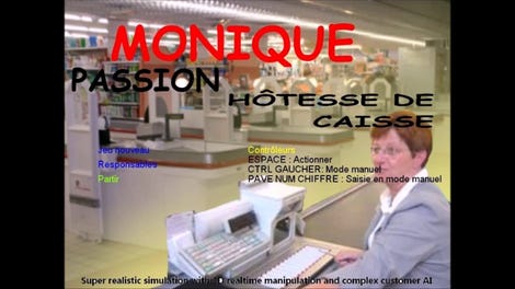Monique: Passion Hôtesse de Caisse