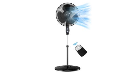 Pedestal Oscillating Fan with Remote Control