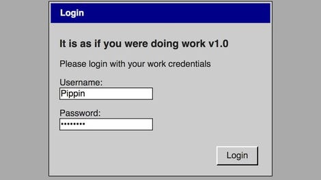 It is as if you were doing work