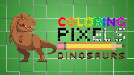 Coloring Pixels: Dinosaurs Pack