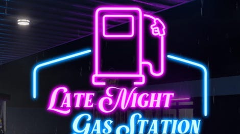 Late Night Gas Station