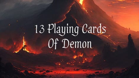 13 Playing Cards of Demon