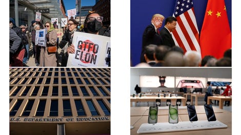 Image for Trump intenta salvar a Tesla, temores de recesión y desmantelamiento del Departamento de Energía: Resumen de noticias políticas