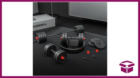 Adjustable Dumbbell And Barbell Set