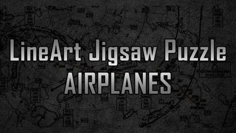 LineArt Jigsaw Puzzle: Airplanes