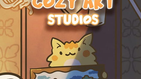 Cats Visiting Cozy Art Studios