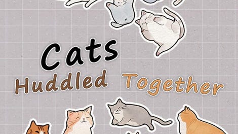 Cats Huddled Together