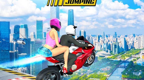 Ramp Bike Jumping