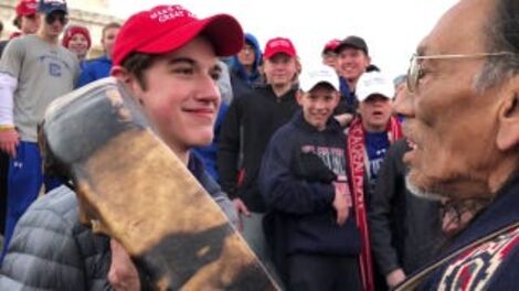 Teenagers in MAGA Hats Mocked an Omaha Elder and Vietnam Vet at the Indigenous Peoples March
