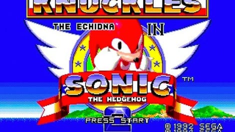 Knuckles the Echidna in Sonic the Hedgehog 2