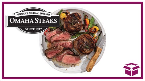 Omaha Steaks Wants to Give You 12 Free Burgers With Every Shipment for Life