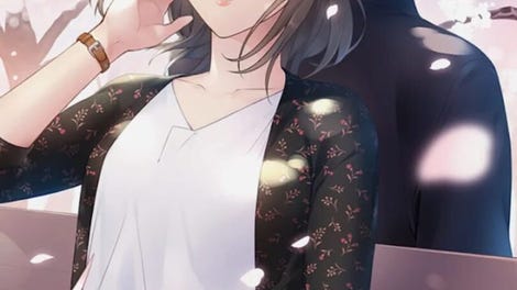 Under a Tree with Cherry Blossoms: Love with One's Back