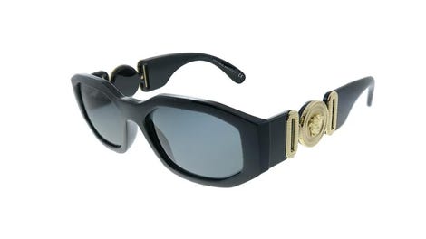 Versace VE 4361 Plastic Unisex Geometric Sunglasses Black 53mm Adult