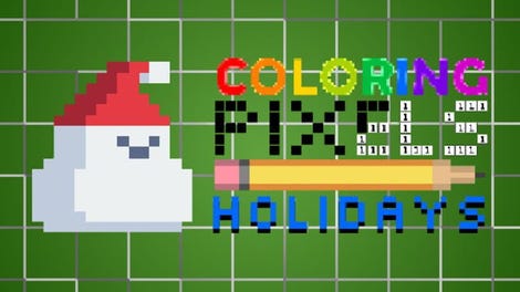 Coloring Pixels: Winter Holidays Pack