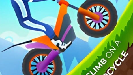 Hill Climb on a Motorcycle