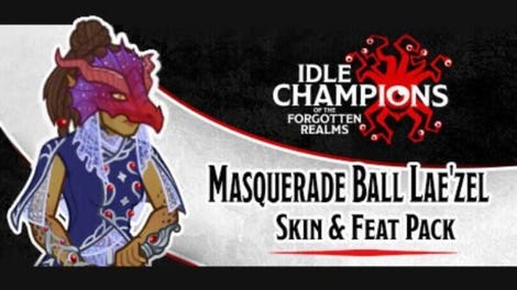 Idle Champions: Masquerade Ball Lae'zel Skin & Feat Pack