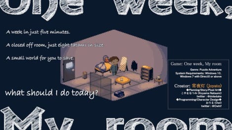 One week, My room