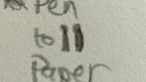 Pen to Paper