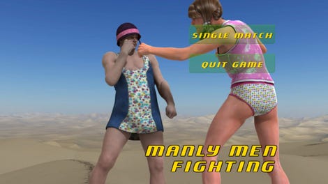 Manly Men Fighting