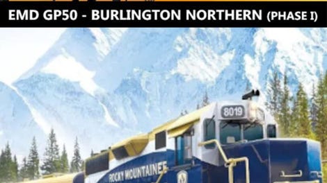 Trainz Railroad Simulator 2019: EMD GP50 - Burlington Northern (Phase I)