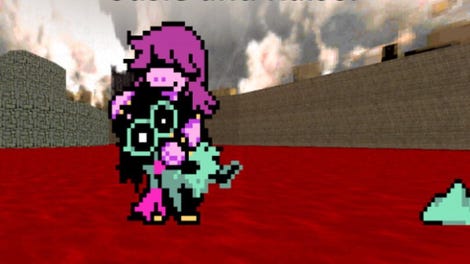 Doom II: Deltarune Companions - Susie and Ralsei