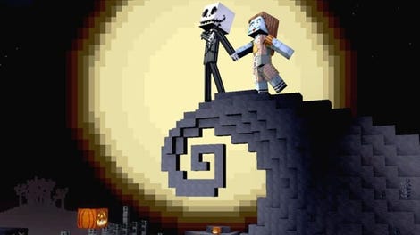 Minecraft: The Nightmare Before Christmas Mash-up