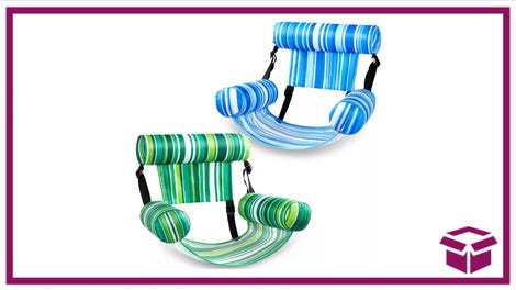 Sloosh Inflatable Pool Floating Lounge Chair 2-Pack