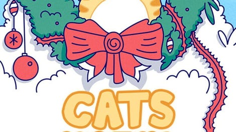 Cats Visiting Christmas Town