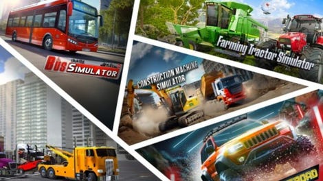 Simulators Mega Bundle: Truck, Construction, Farming, Offroad, Bus