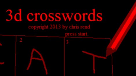 3D Crosswords