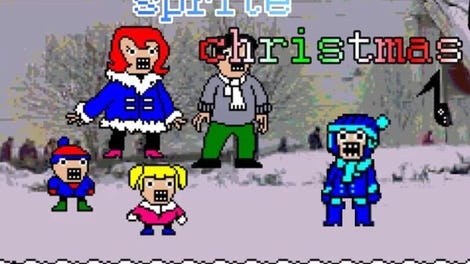 Megaman Sprite Christmas