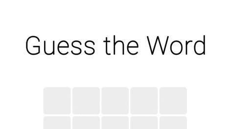 Guess the Word