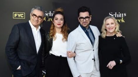The Cast of <i>Schitt's Creek</i> Really Raided the Props Department