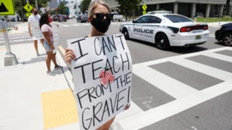 Covid Crisis Rocks Indiana School on Day One, Offering Grim Vision for Teachers Nationwide