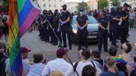 Protesters Push Back Against Polish Government's Anti-LGBTQ Crackdown