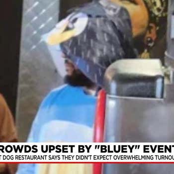 Image for Hot Dog Bar Promises Bluey Meet-And-Greet That Goes Terribly Wrong, Makes Kids Cry