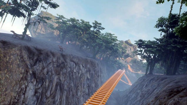Immersive Jurassic World Roller Coaster VR - Kotaku