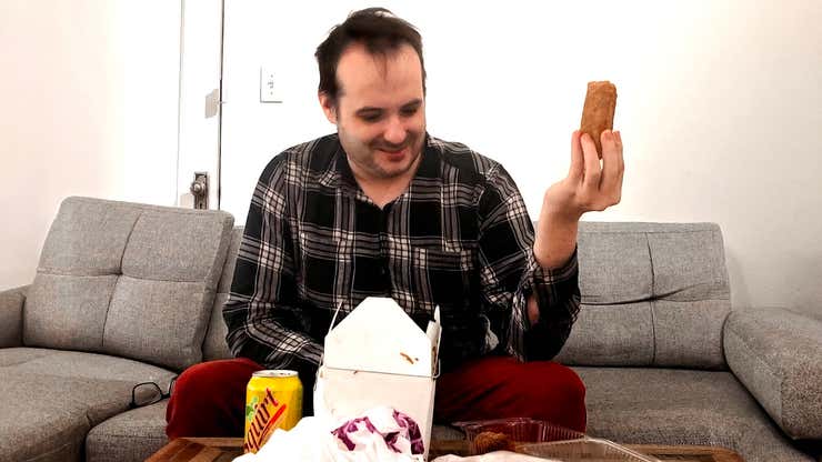Image for Extra Egg Roll Thrown In By Mistake Becomes Man’s Sole Reason For Living
