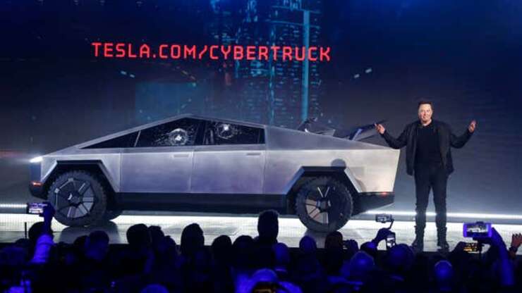 Image for Tesla delivers about a dozen stainless steel Cybertruck pickups as it tries to fix production woes