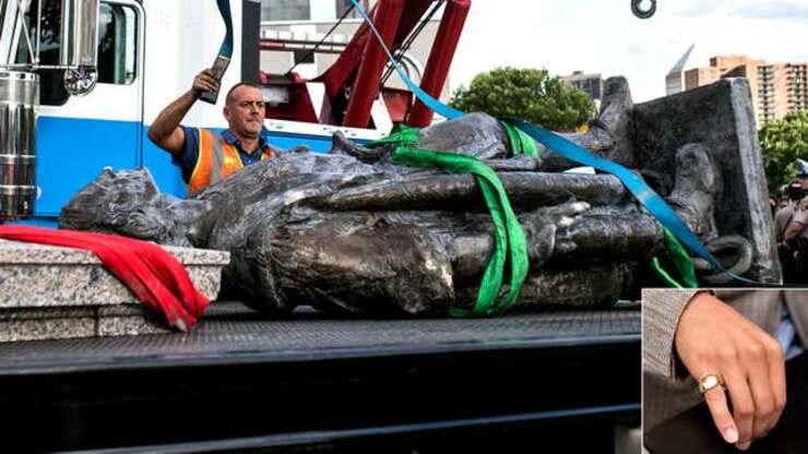 Image for Judge Orders Columbus Statue Removed And Melted Down Into Pinkie Rings For Local Italians