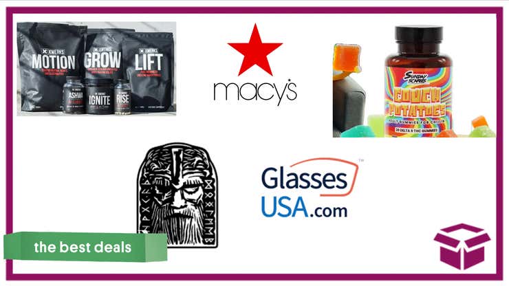 Image for Best Deals of the Day: Macy's, GlassesUSA, Odenson, Xwerks, Sunday Scaries & More