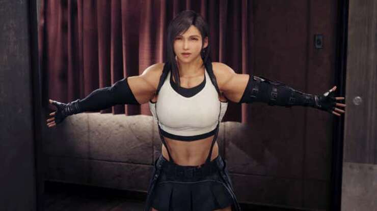 Image for Hilarious FF7 Mod Transforms Aerith, Tifa, And Yuffie Into Muscle Mommies
